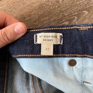 Madewell 10” High Rise Skinny Jeans